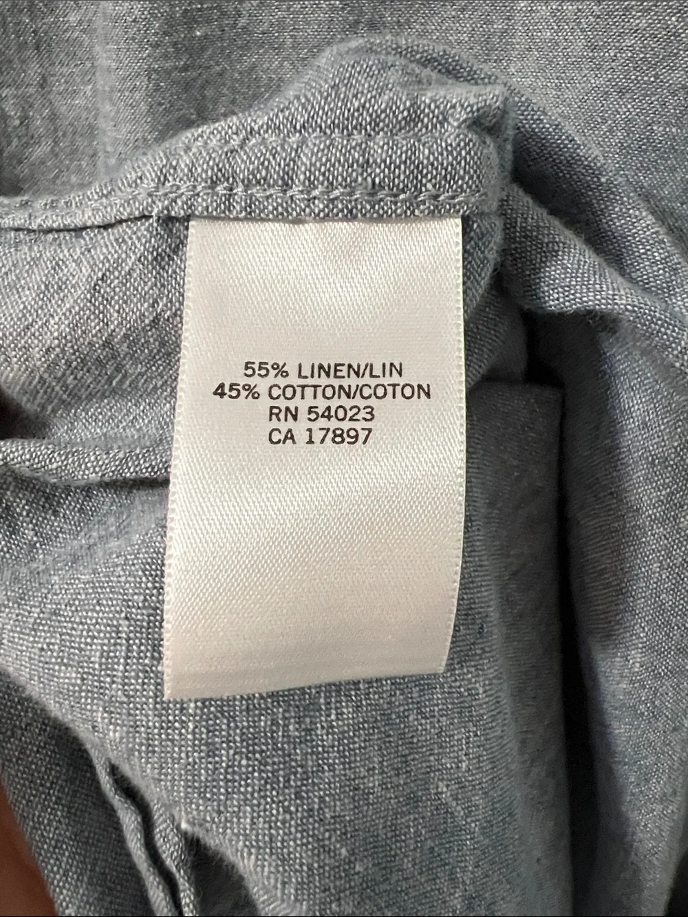 Banana Republic Men's Light Blue Short-Sleeve Button-Down Linen Shirt Sz XL